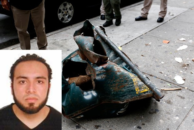 Ahmad Khan Rahami é suspeito de ligação com atentado em Nova York (Foto: Justin Lane/EPA/AP e FBI)