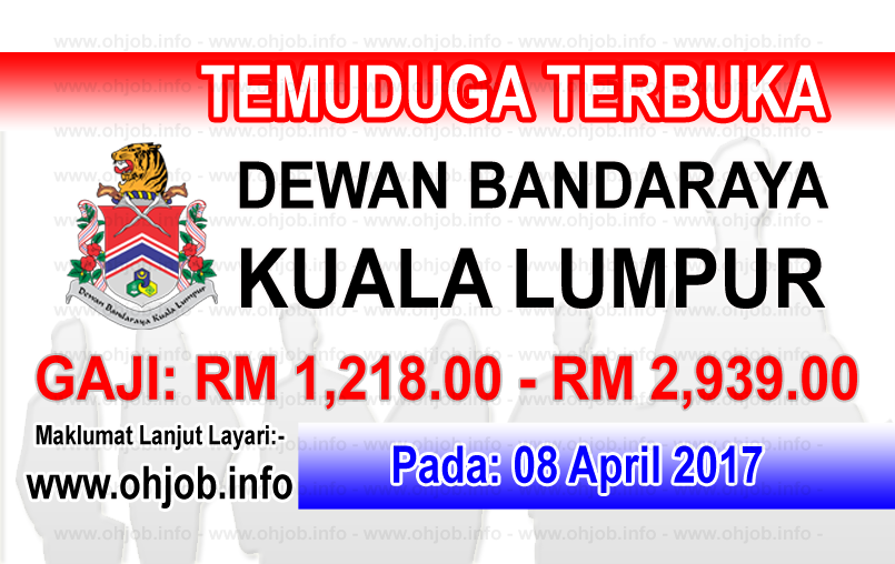 Jawatan Kerja Kosong DBKL - Dewan Bandaraya Kuala Lumpur logo www.ohjob.info april 2017