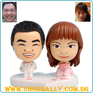 Custom Caricature Mini Big Head Wedding Couple Doll