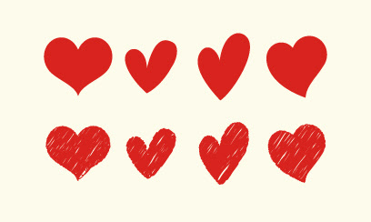 ハート シルエット Ec Design デザイン