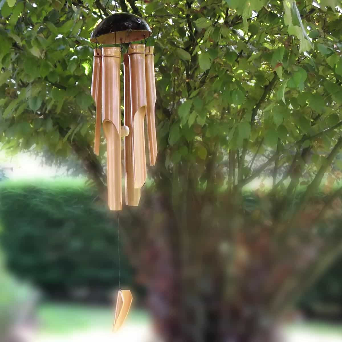 Carillon bambou naturel 30cm - Carillons Zen et Feng Shui