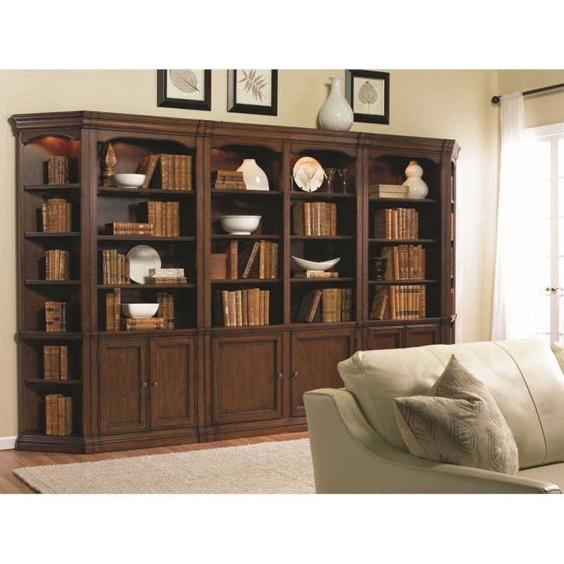 Hooker Furniture Cherry Creek Bookcase Wall Unit in Brown