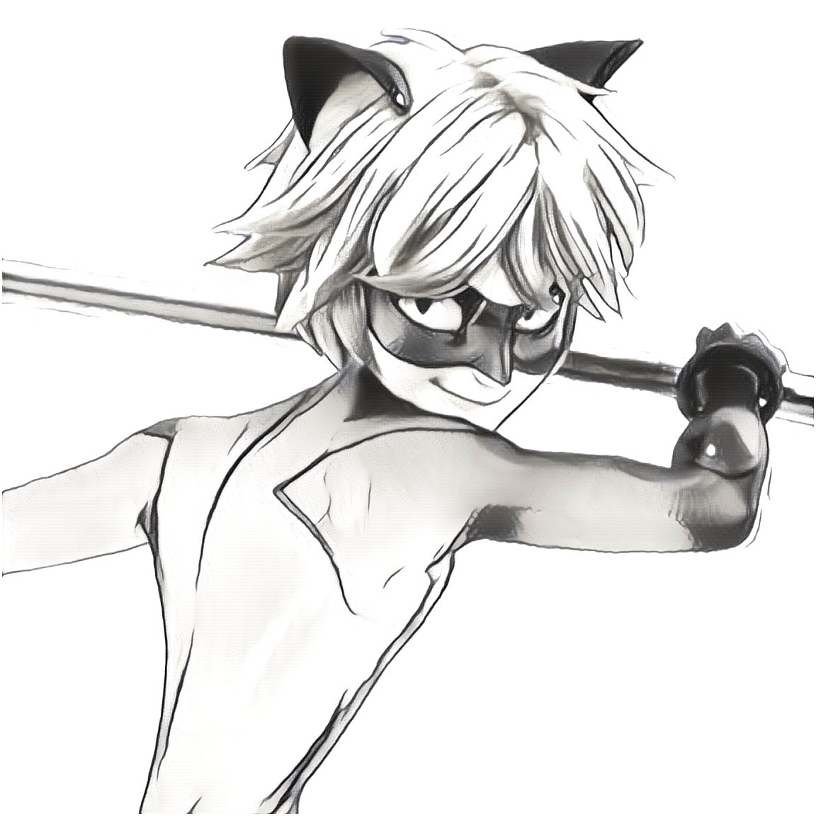 Coloriage Chat Noir