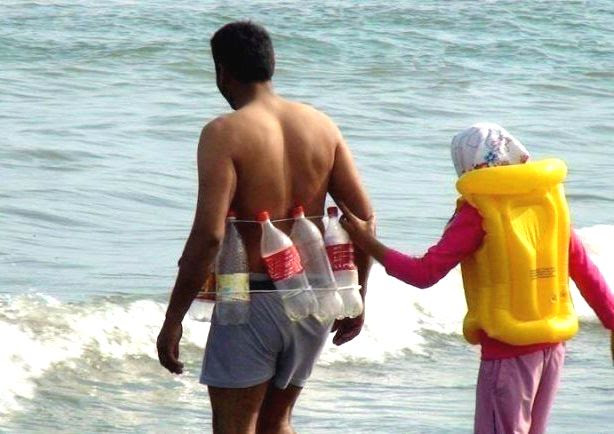 ペットボトル１本で人は浮く