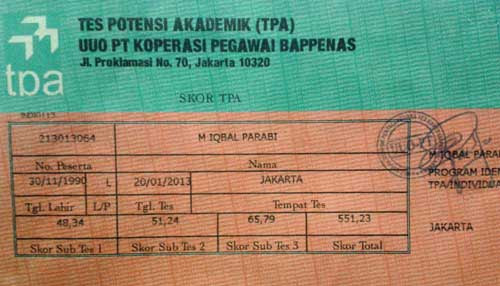 Tpa Bappenas Gambaran Soal Oto