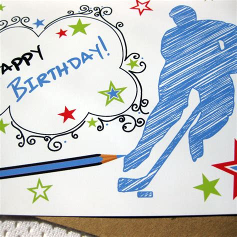 Perfect for friends & family . hockey birthday card hockey birthday cards birthday cards