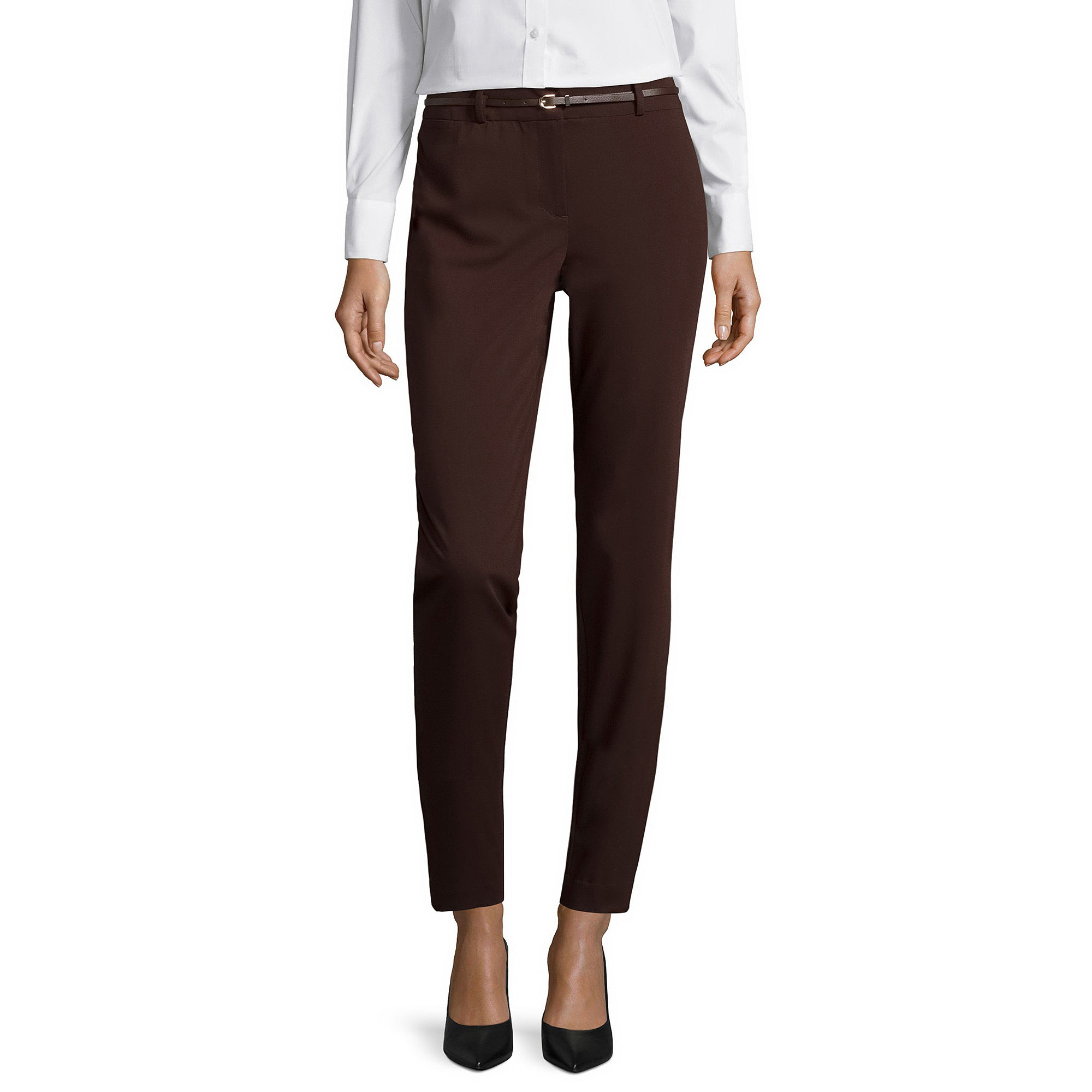 Liz Claiborne Belted Ankle Pants