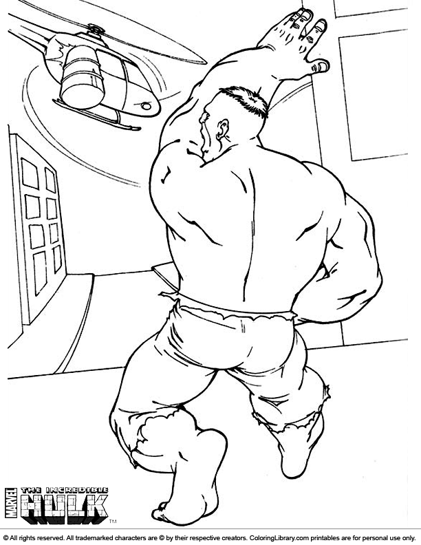Hulk Coloring Pages Printable For Children - Kids Colouring Pages - Coloring Home