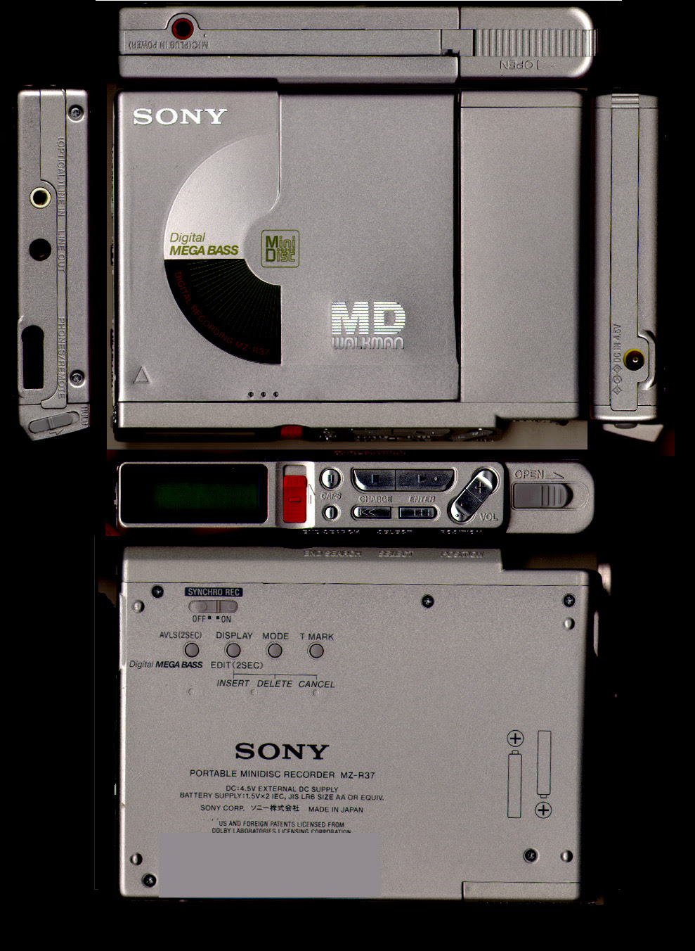 sony mz r37