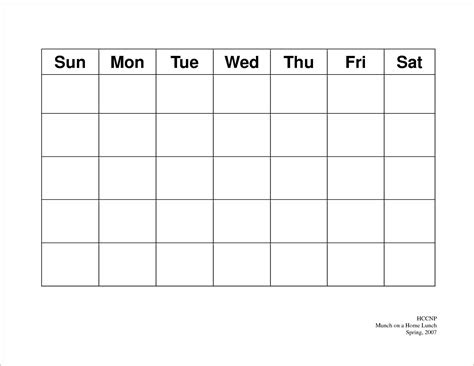 Versions with 53 pages (1 page/week) and 106 pages (2 pages/week). get days of the week template schedule best calendar example