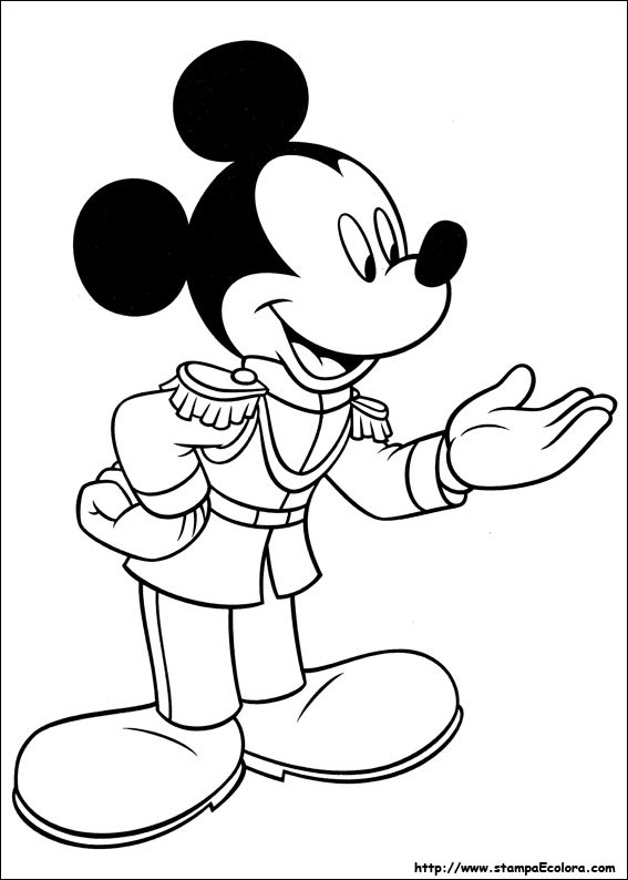 Disegni di Topolino da colorare