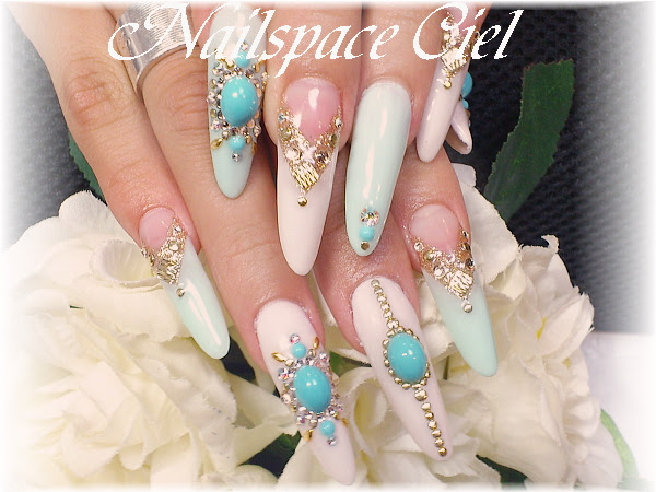 スカルプ 派手系 Nailspace Ciel 大人可愛い川越ネイルサロン