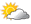 Clouds and sun with a t-storm