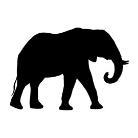 Download Elephant Silhouette Stencil at GetDrawings | Free download