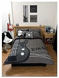 Grey Rock Guitar Comforter Bedding Set Full/Queen
