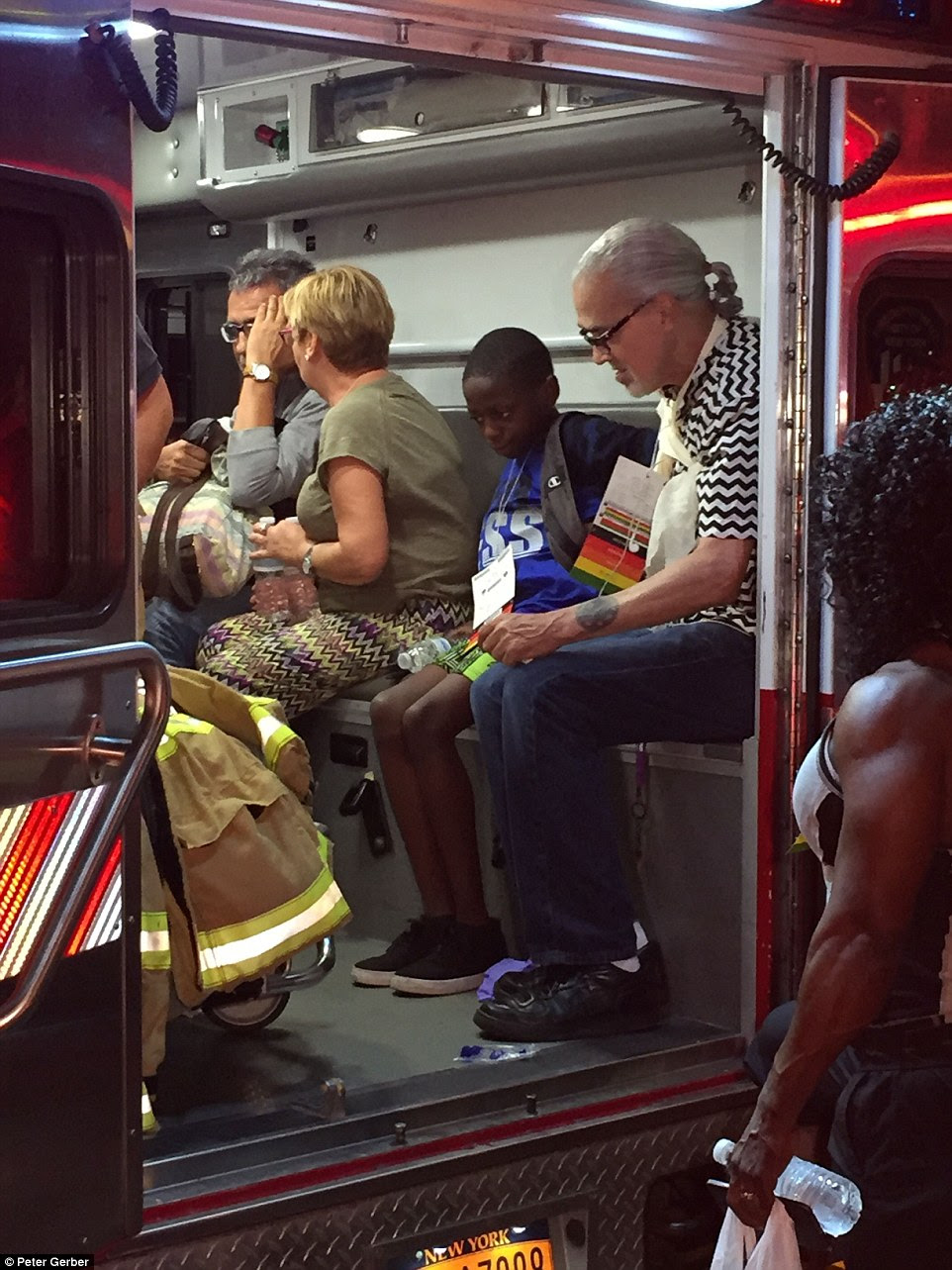 At least 25 victims (pictured) were being treated for their injuries and dozens of them were taken to local hospitals in the area 
