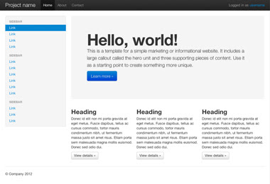 Bootstrap examples code