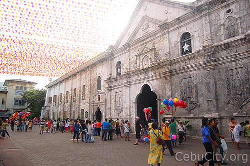 Map of the location of Santo Niño in Cebu City