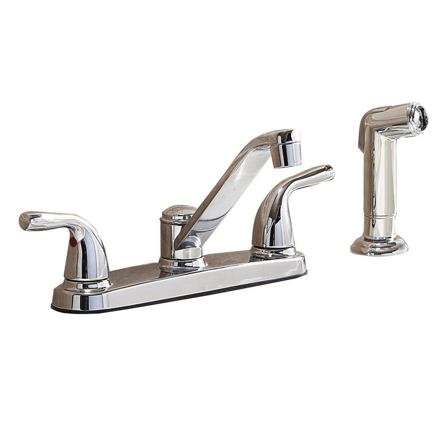 Shop Project Source Chrome Low-Arc Kitchen Faucet with ...
