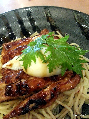Teriyaki Chicken Pasta with Hot Spring Egg by williamnyk