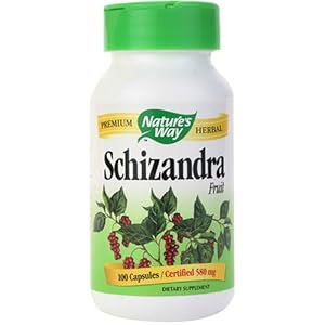 Nature's Way Schizandra Fruit, 100 Capsules (Pack of 2)