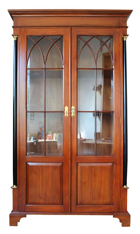 vitrine biedermeier kirsche massiv holz