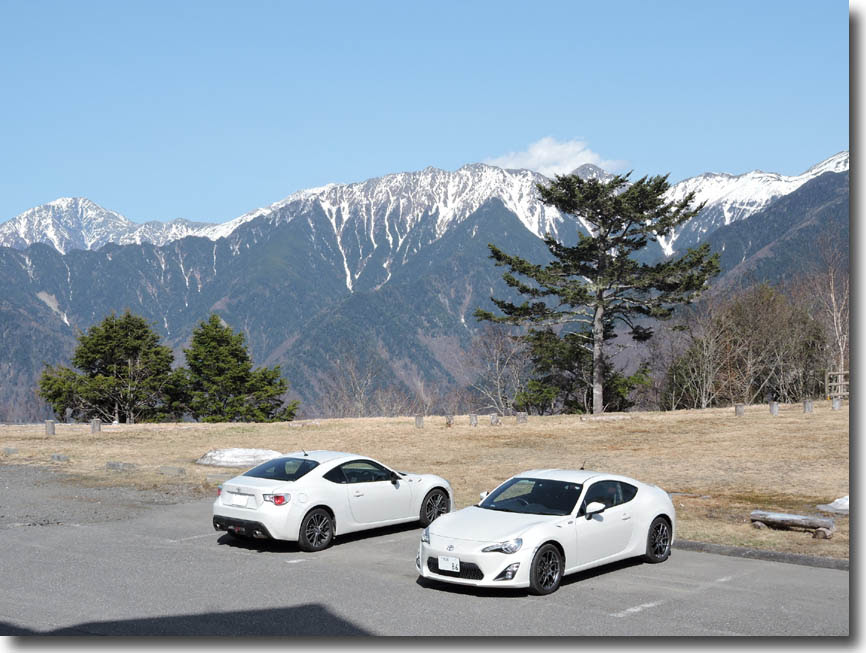 ８６で車中泊 アルプスと８６のこころぐ