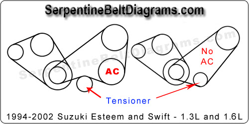 Tension/Idler Pulley for 1998 Esteem | Suzuki Forums