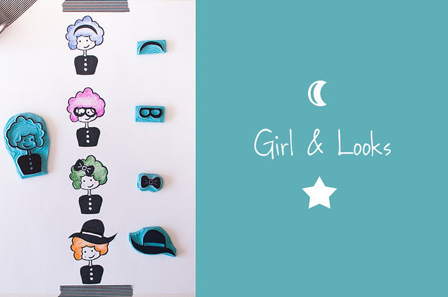 Rubber Stamps Girl & Looks by papelidades