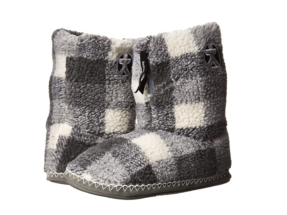 Bedroom Athletics - McQueen (Grey Check) Men's Slippers