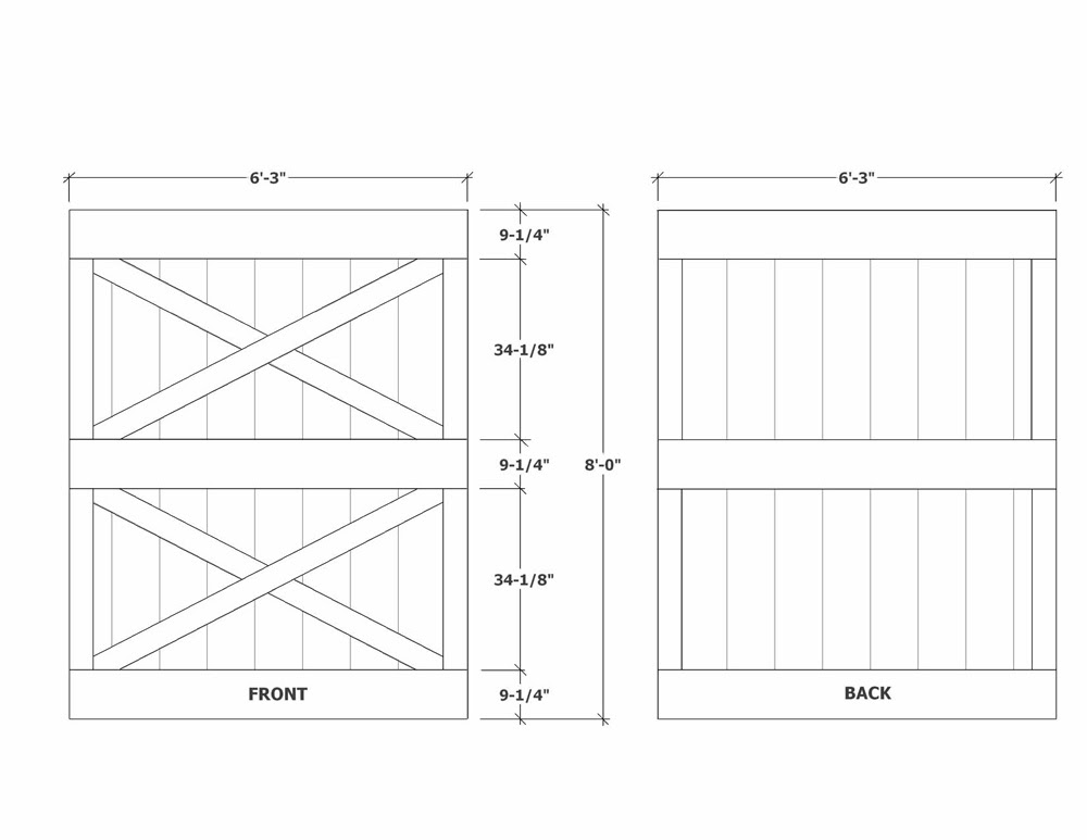 Building Barn Doors Plans