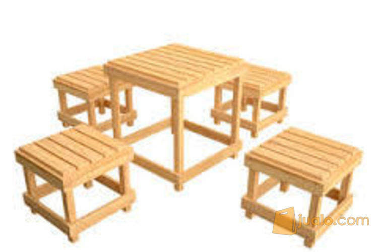 set meja  kafe jati  belanda  Jualo com