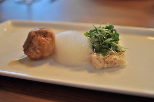 sweetbreads + dungeness crab
