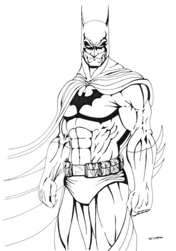 superhero free coloring pages - Clip Art Library