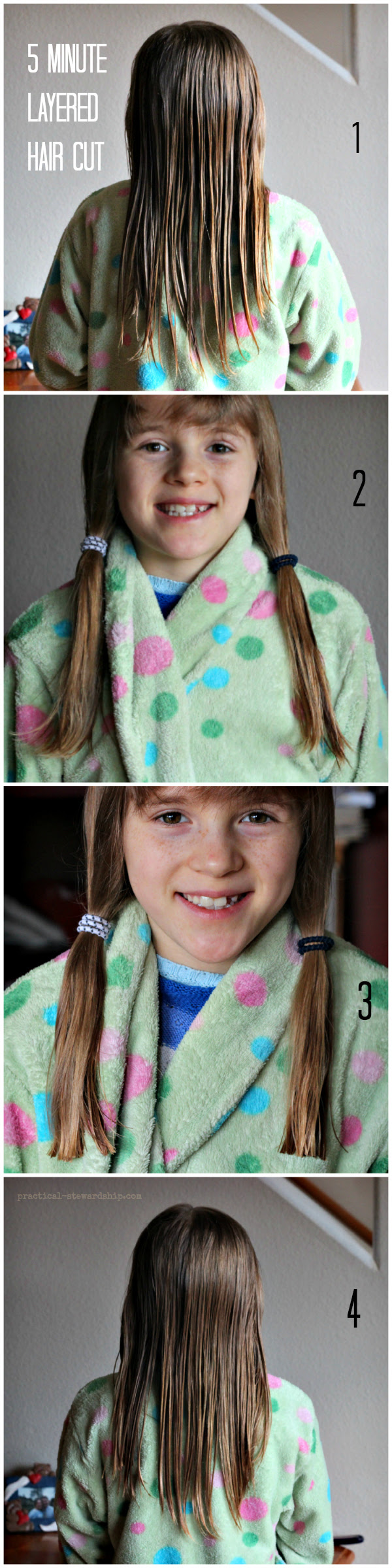 My Easy DIY  5 Minute Layered  Haircut  Practical Stewardship