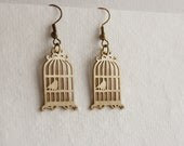 Antique Style Birdcage - Hand Craft - Earrings - SeptemberRoom