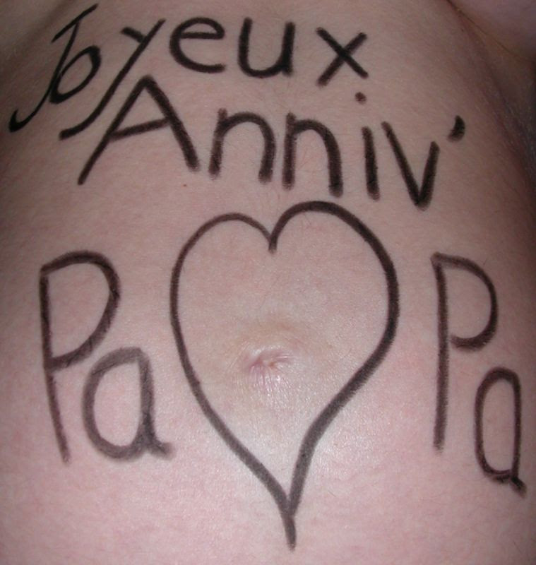 Joyeux Anniversaire Futur Petit Papa Laura Et Damien Accouchement Prevu Le 2 Mars 09