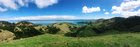 Here's what you are missing out in New Zealand. Panoramic view of Coromandel. [OC][1903x639]