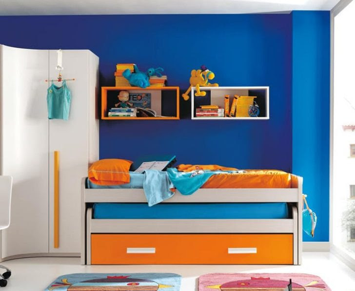 Combinaciones de colores con azul para habitación de varones - Casa y Color