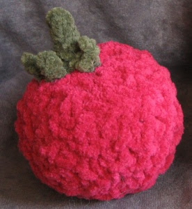 Raspberry with grey background