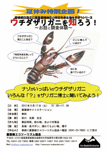 佐倉ザリ研 ザリガニ見てある記