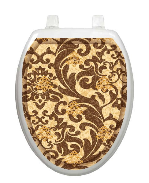 Tuscany Filigree Toilet Tattoos | Toilet Seat Tattoos