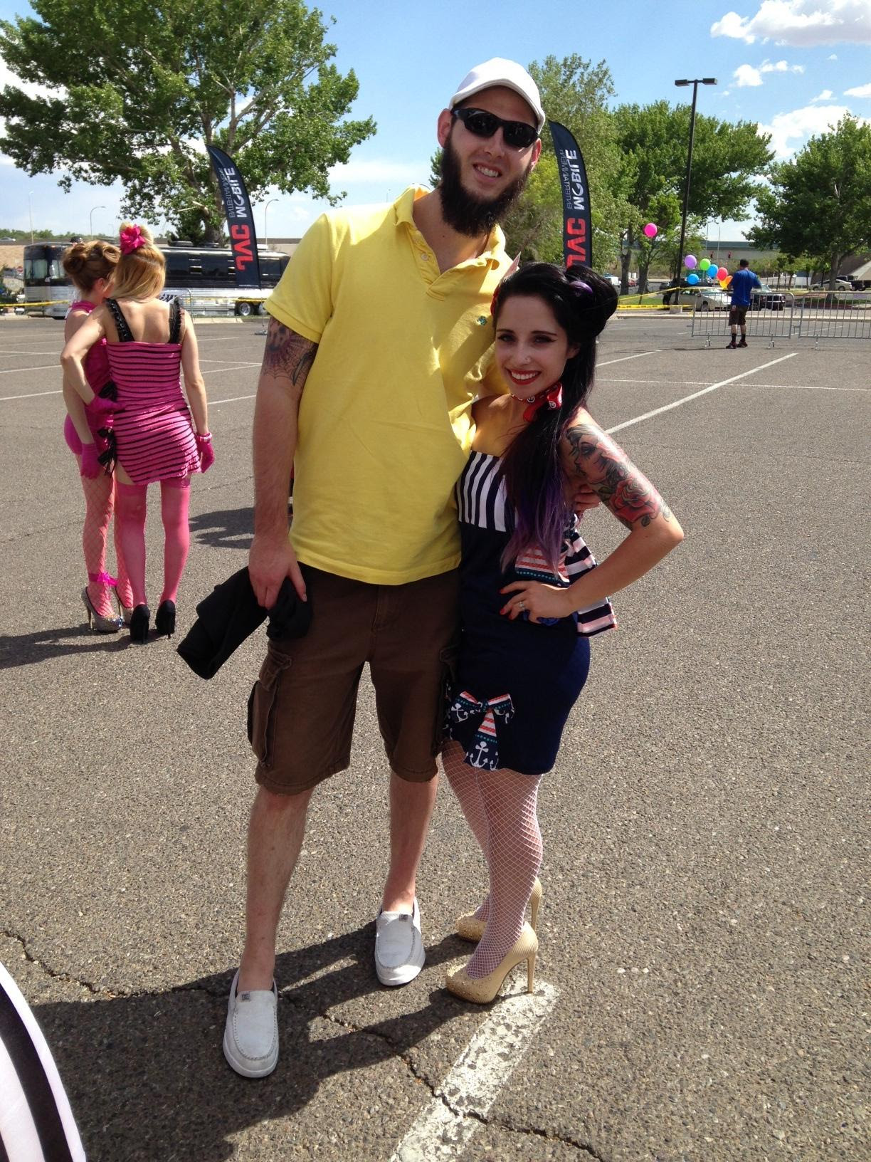 Me 6 6 And My Wife 5 0 She Is In Heels Though I Always Have To Bend Sideways For Pics Tall