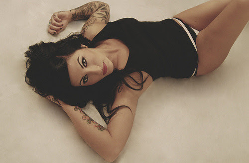 girl with tattoo