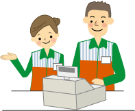 人物 職業 販売 レジ イラスト 無料素材