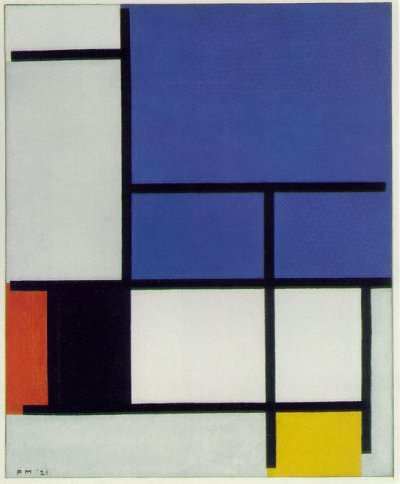 Mondrian. Blue Plane