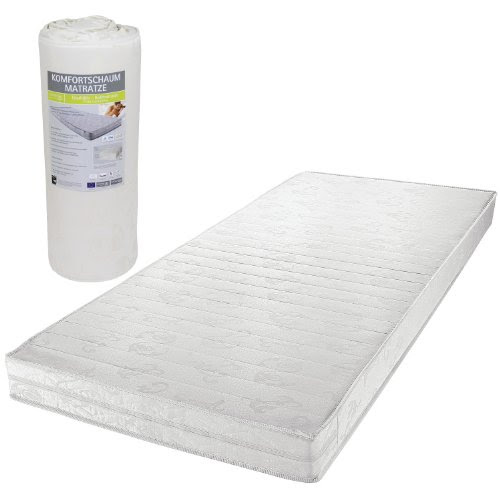  Matelas blanc vendu enroulé 90 x 200 cm