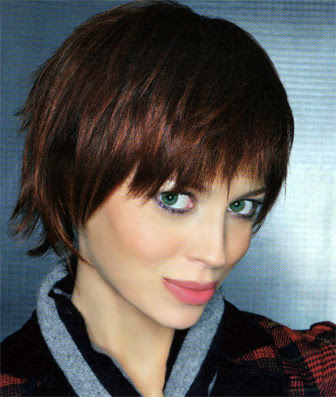 short black hair red highlights. short hair red highlights. Layer short hair with a razor