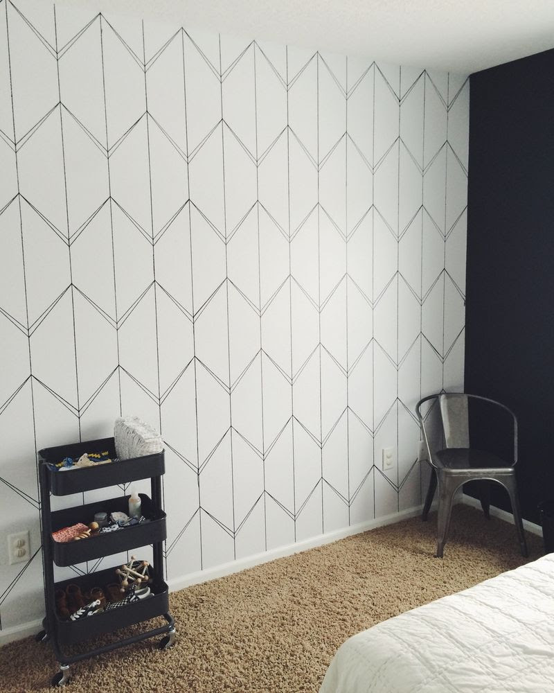 Diy Faux Wallpaper Accent Wall Statement Wall Diy Wallpaper HD Wallpapers Download Free Images Wallpaper [wallpaper981.blogspot.com]