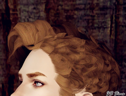 Curly hairstyle - The Lindy Hop edited by JS Sims 3 - Sims 